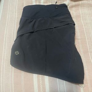 lululemon speed up black shorts